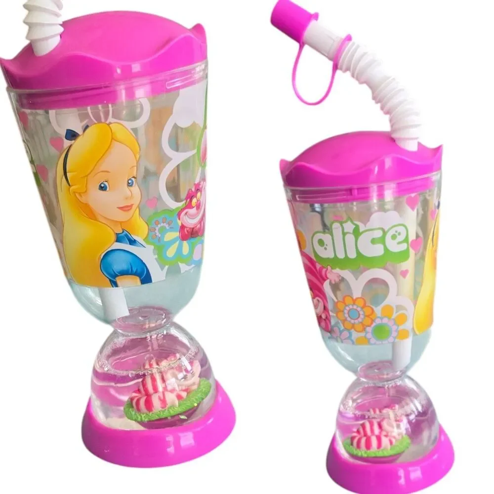 Disney Alice in Wonderland Cheshire Cat Hourglass Tumbler Cup